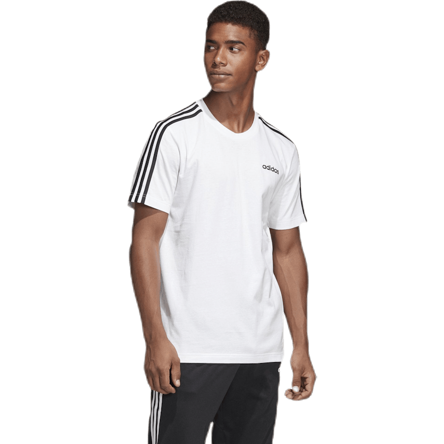 Maglietta Essentials 3 Stripes Bianco / Nero