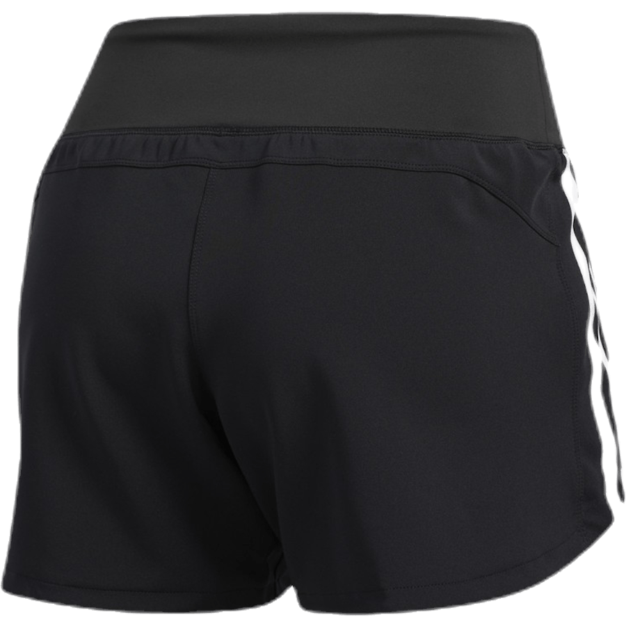 3-Streifen-Gewebe-Turnhose Schwarz / Schwarz