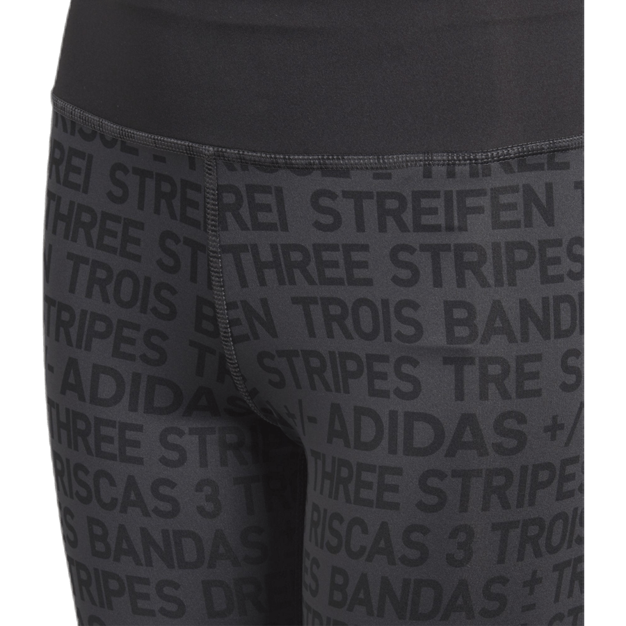 Girls Brand Tights Black