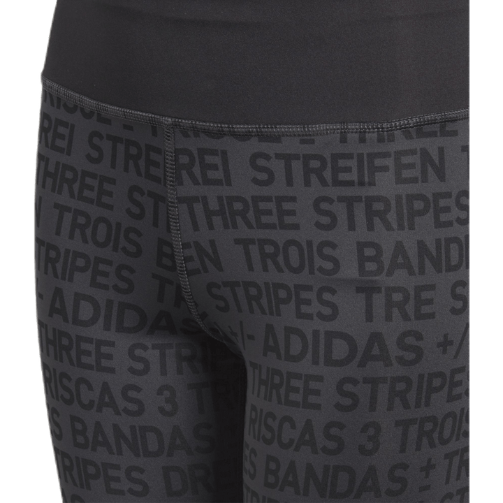 Girls Brand Tights Black