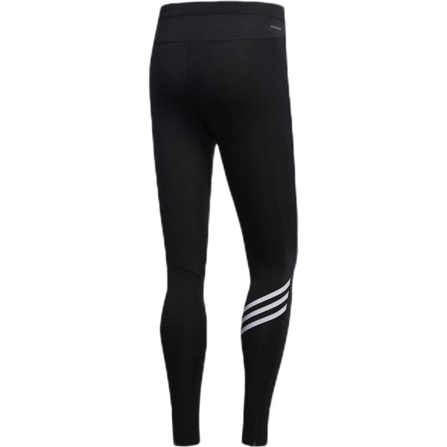Collant Adidas Run It 3 bandes pour homme, noir/blanc