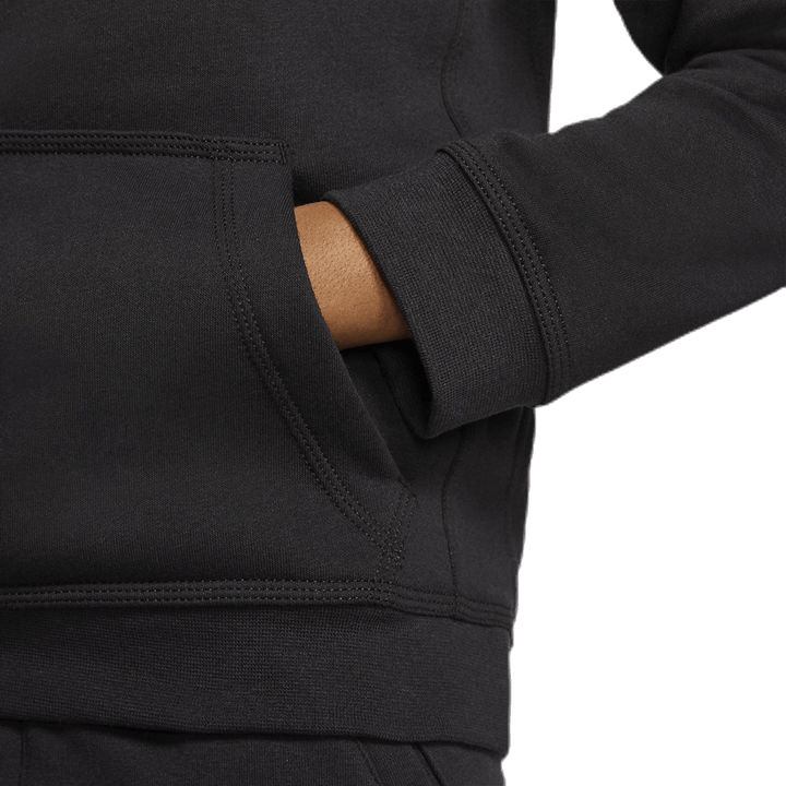 Sportswear Club Fleece Big Kids Pullover Hoodie BLACK/LT SMOKE GREY