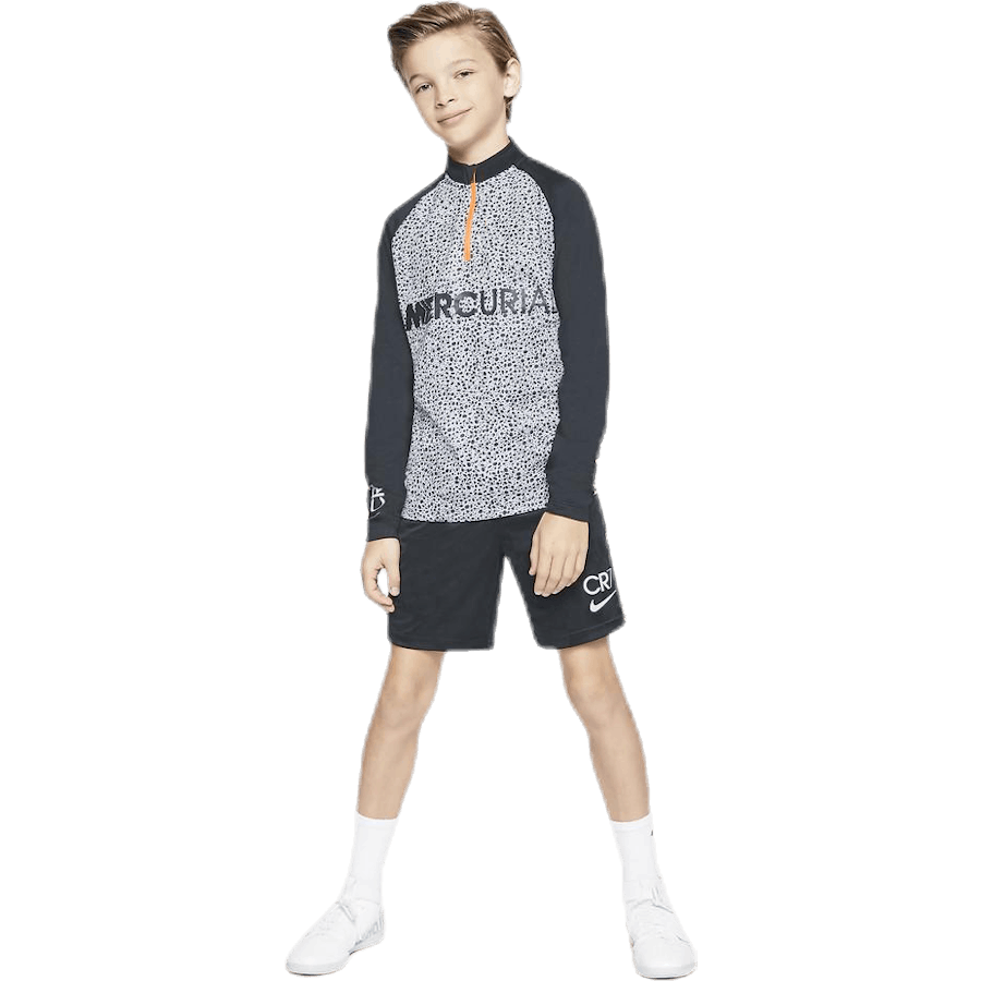CR7 Dri-FIT Academy Half Zip Junior White/Black