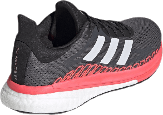 SolarGlide 3 ST Shoes Grey Five / Crystal White / Signal Pink / Coral