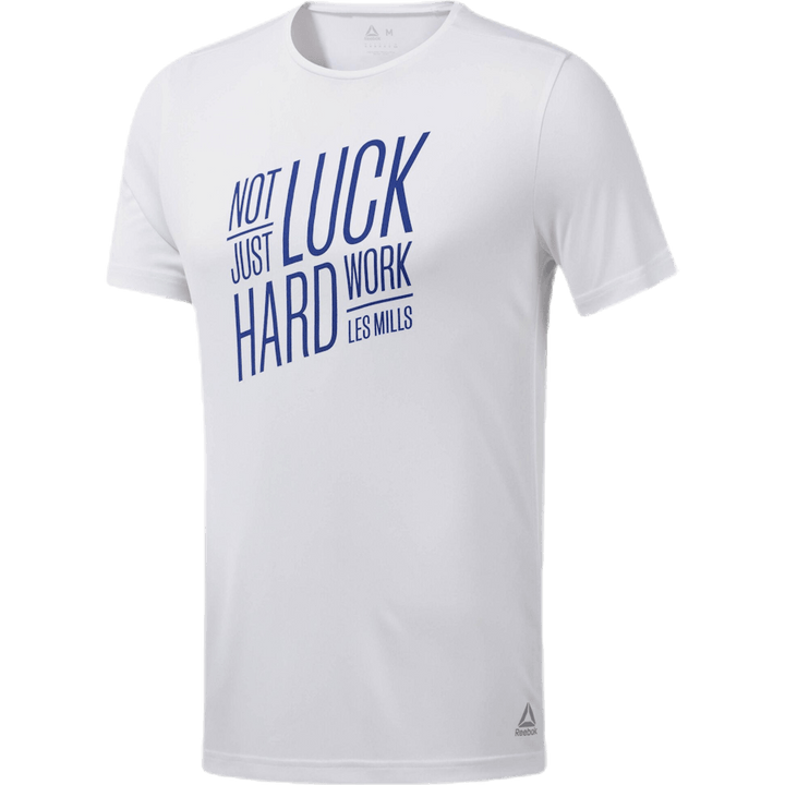 Les Mills Poly Graphic SS Tee White