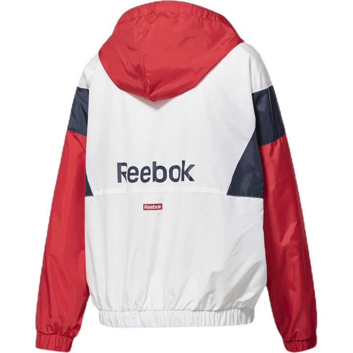 Linear Logo Windbreaker White