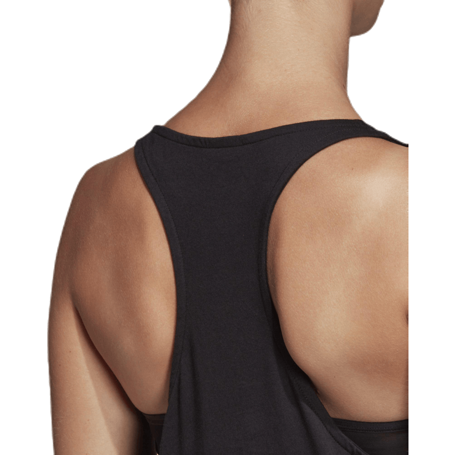 Linear Loose Tank Weiß/Schwarz