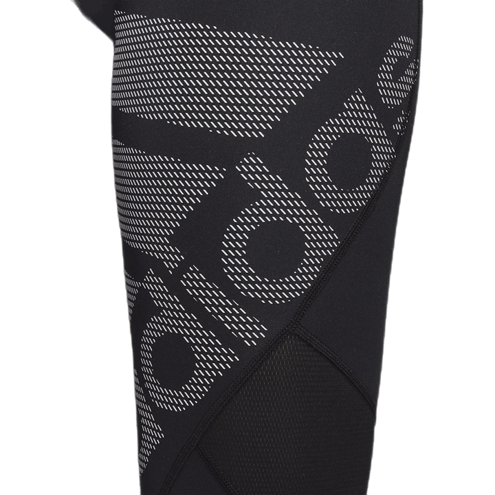 Collant Alphaskin Stripe LG Blanc/Noir