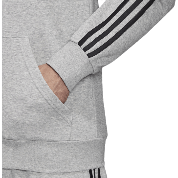 Essentials 3 Stripes Fullzip French Terry Grigio medio / Nero