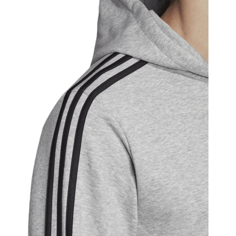 Essentials 3 Stripes Fullzip French Terry Grigio medio / Nero