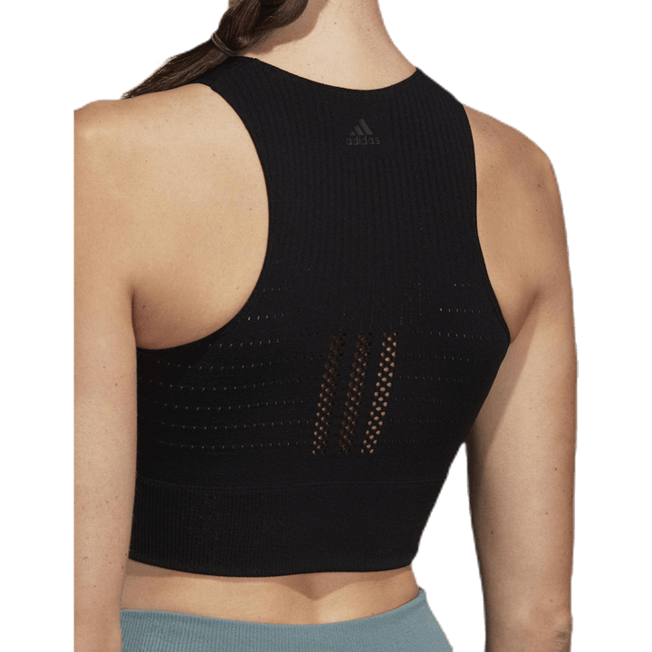Crop en tricot noir
