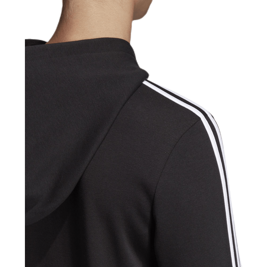 Essentials 3S Full Zip Hoodie Black / White