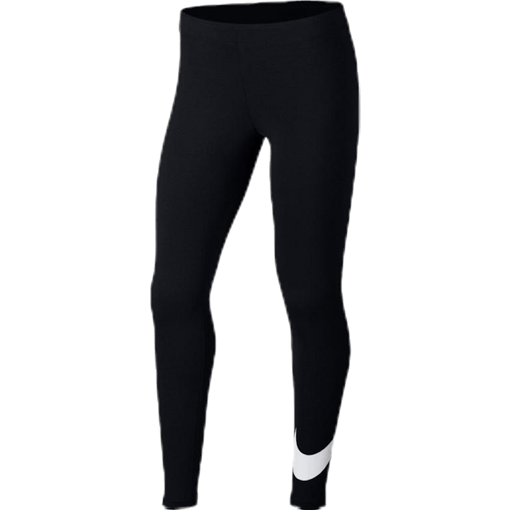 Ulubione rajstopy młodzieżowe Swoosh biały/czarny