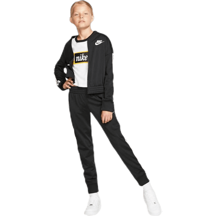 Girls Tricot Essential Tracksuit Black