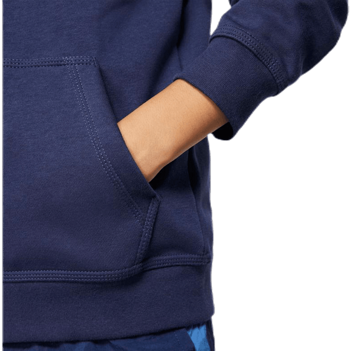 Sportswear Club Felpa con cappuccio a zip integrale per bambini grandi MIDNIGHT NAVY/MIDNIGHT NAVY/WHITE