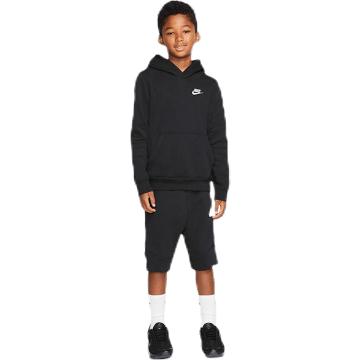 Sportswear Club Big Kids' Pullover Hoodie BLACK/WHITE