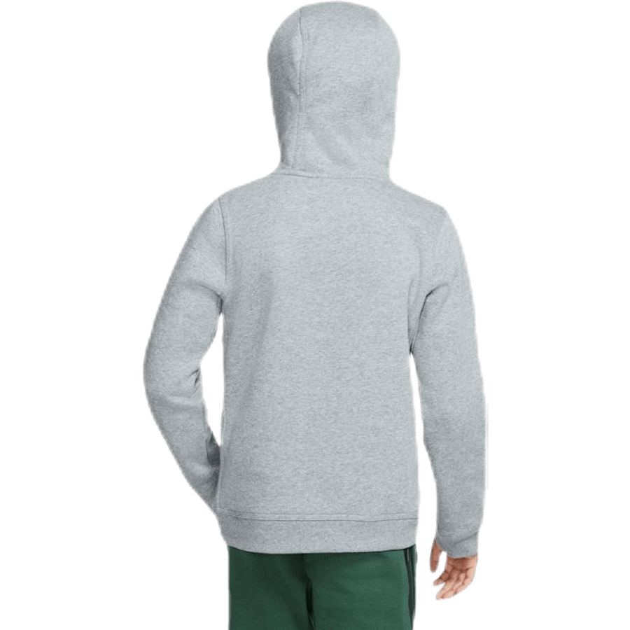 Sportswear Club Big Kids' Pullover Hoodie CARBON HEATHER/WHITE
