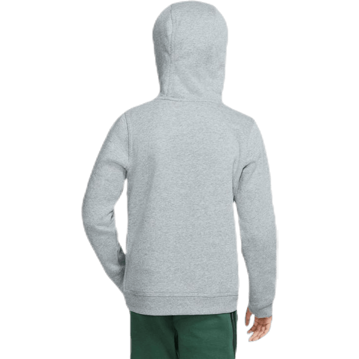 Sportswear Club Big Kids' Pullover Hoodie CARBON HEATHER/WHITE