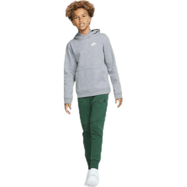 Sportswear Club Big Kids' Pullover Hoodie CARBON HEATHER/WHITE