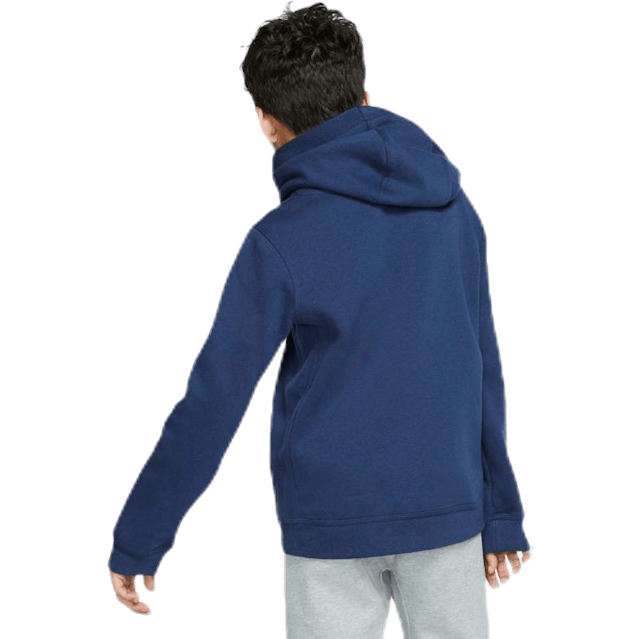 Sportswear Club Big Kids' Pullover Hoodie MIDNIGHT NAVY/WHITE