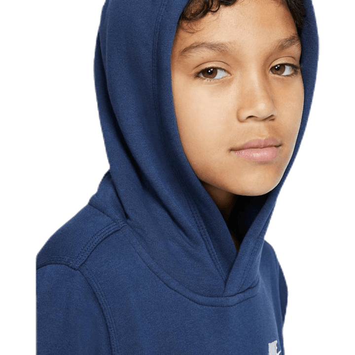 Sportswear Club Big Kids' Pullover Hoodie MIDNIGHT NAVY/WHITE