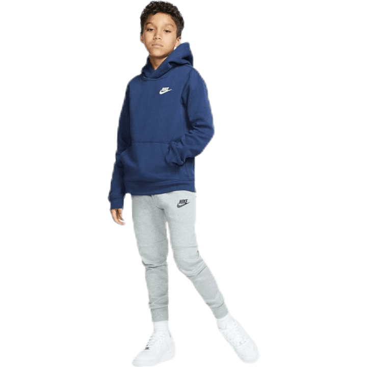Sportswear Club Big Kids' Pullover Hoodie MIDNIGHT NAVY/WHITE