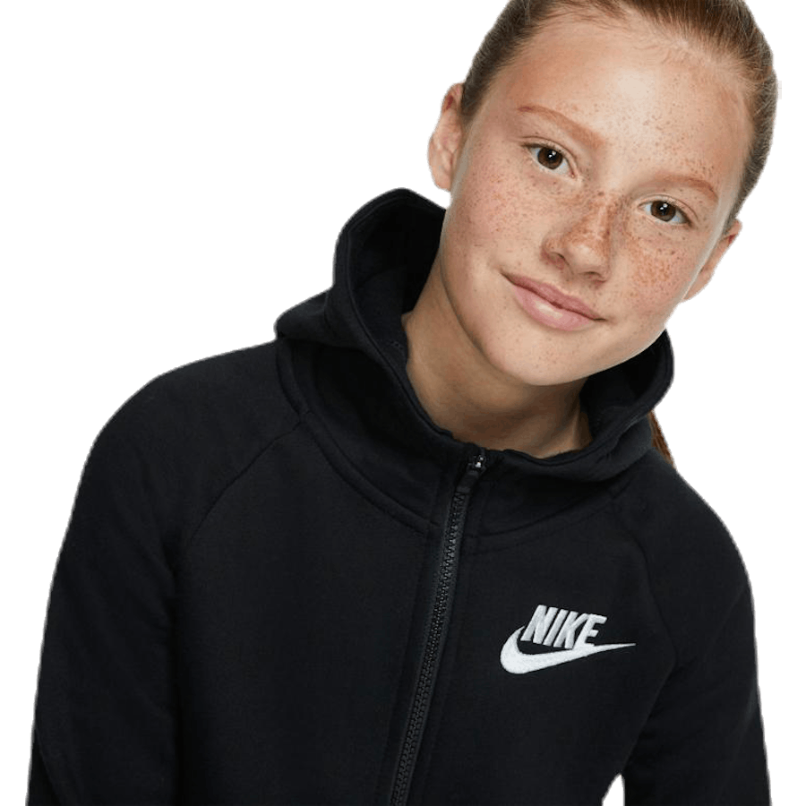 PE Zip Hoodie Junior Black