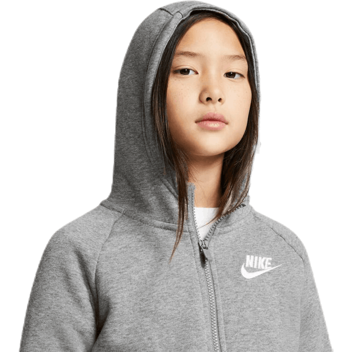 PE Zip Hoodie Junior Grey