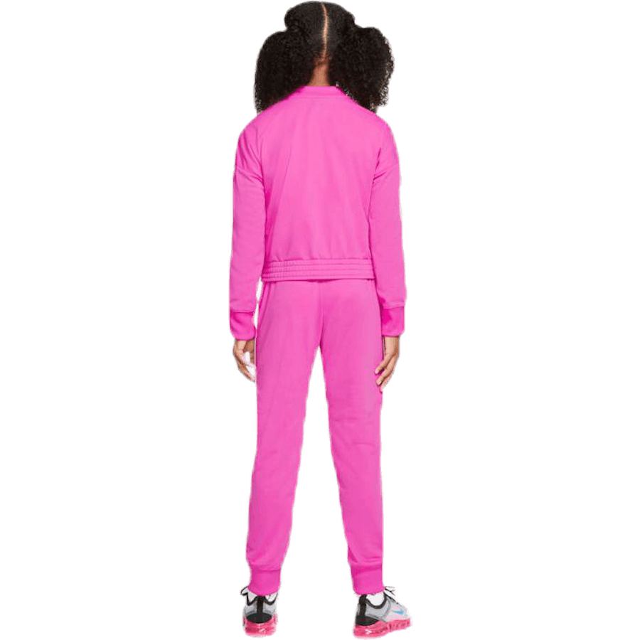 Girls Tricot Essential Tracksuit Pink