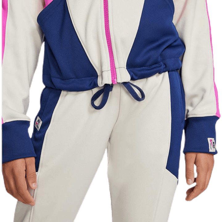 Heritage Front Zip Junior Pink/White