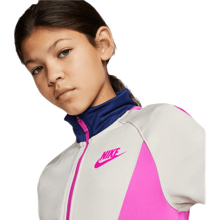 Heritage Front Zip Junior Pink/White