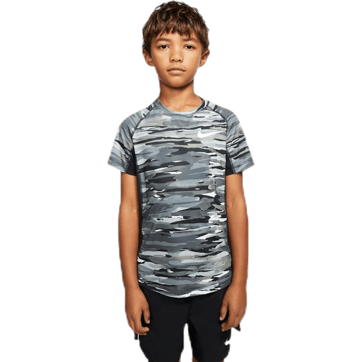 Junior Pro Fitted Camo Black