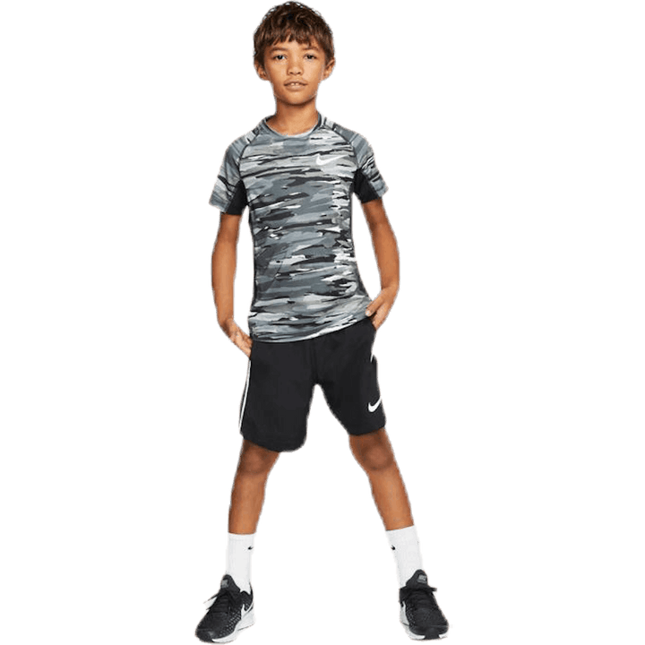Junior Pro Fitted Camo Black
