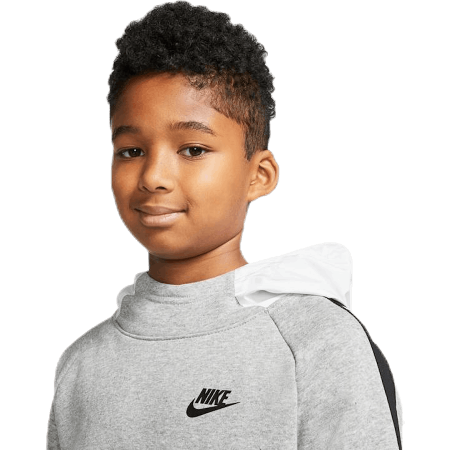 Hybrid 1/2 Zip Fleece Junior White/Black