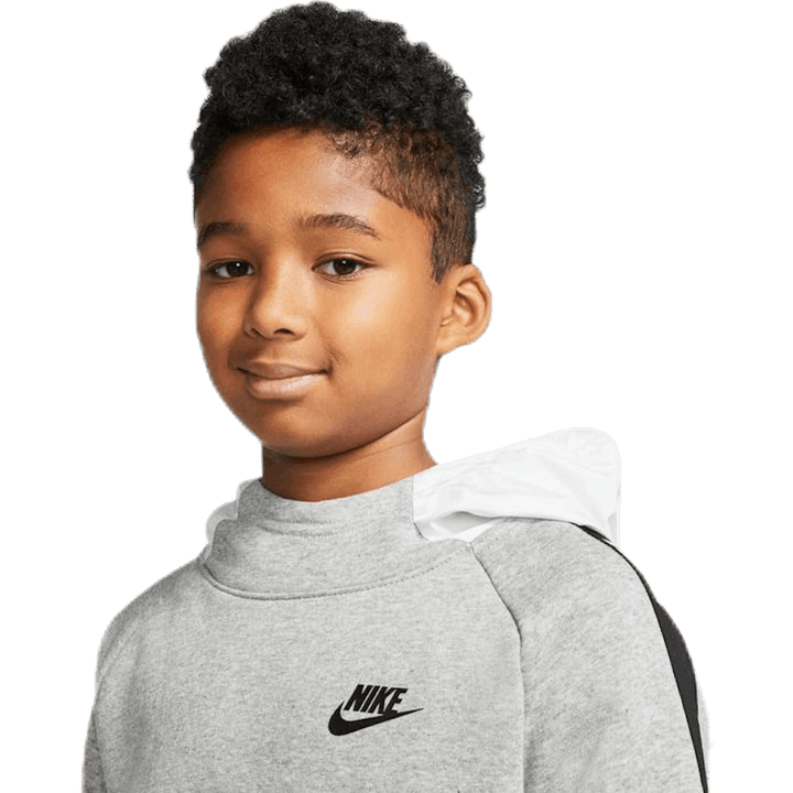 Hybrid 1/2 Zip Fleece Junior White/Black