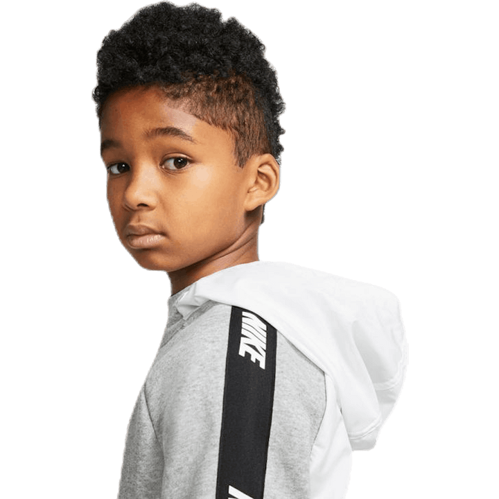 Hybrid 1/2 Zip Fleece Junior White/Black