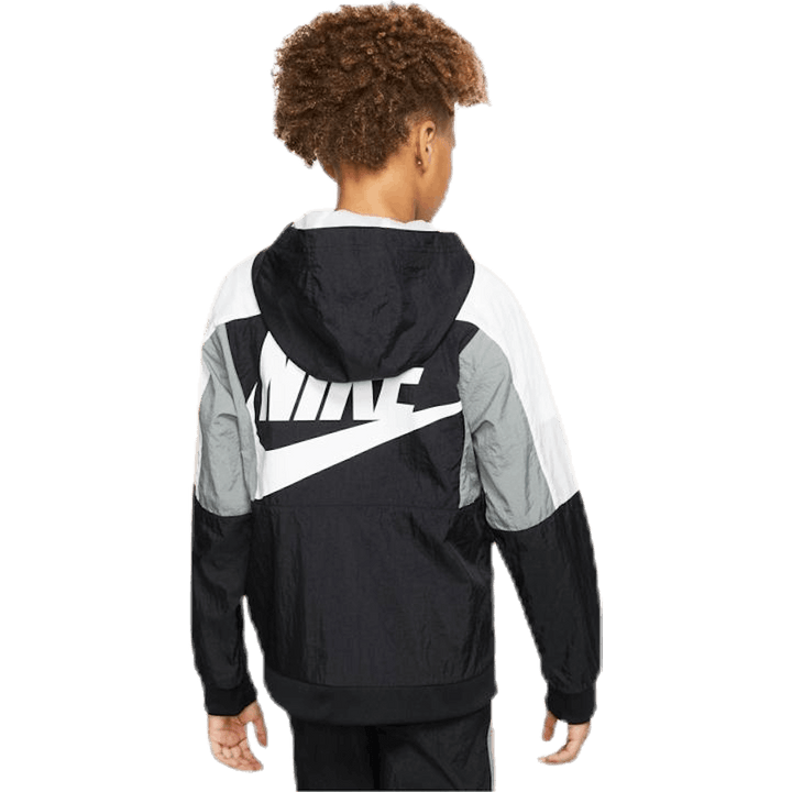 Woven Front Zip Training Junior Black
