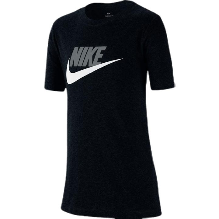 Sportswear Big Kids' Cotton T-Shirt BLACK/LT SMOKE GREY