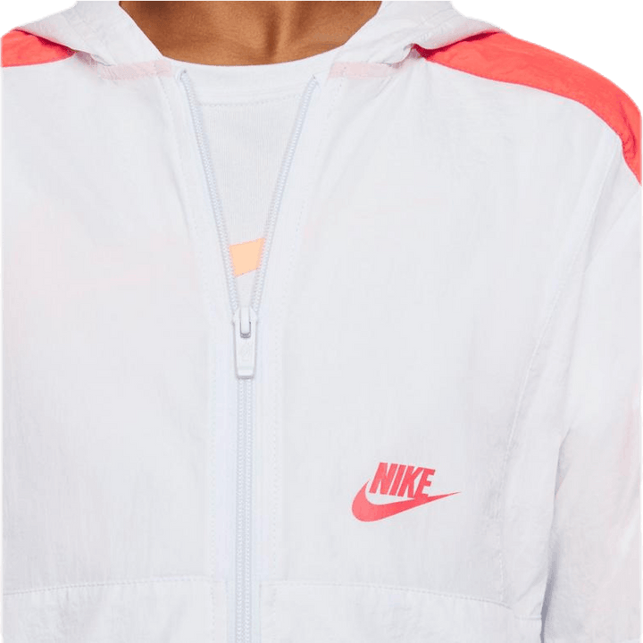 Woven Front Zip Training Junior Grey