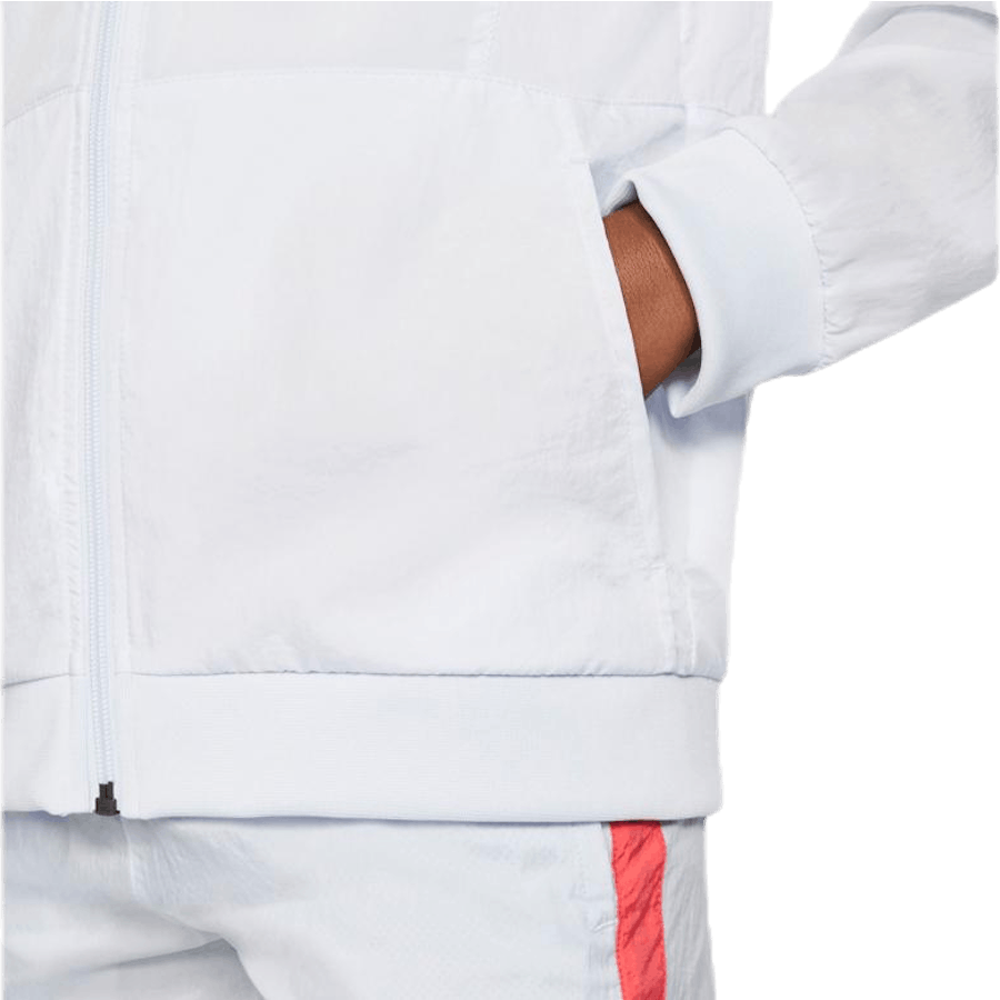Woven Front Zip Training Junior Grey