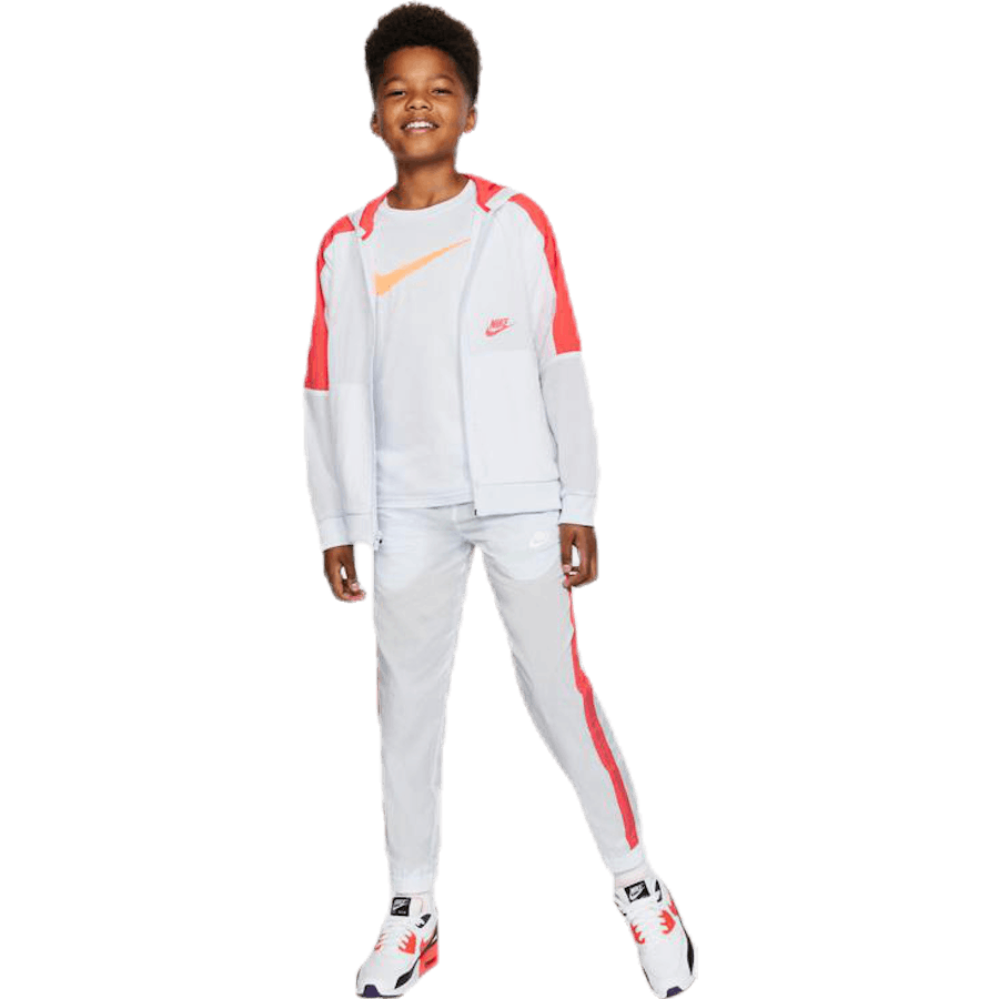 Woven Front Zip Training Junior Grey