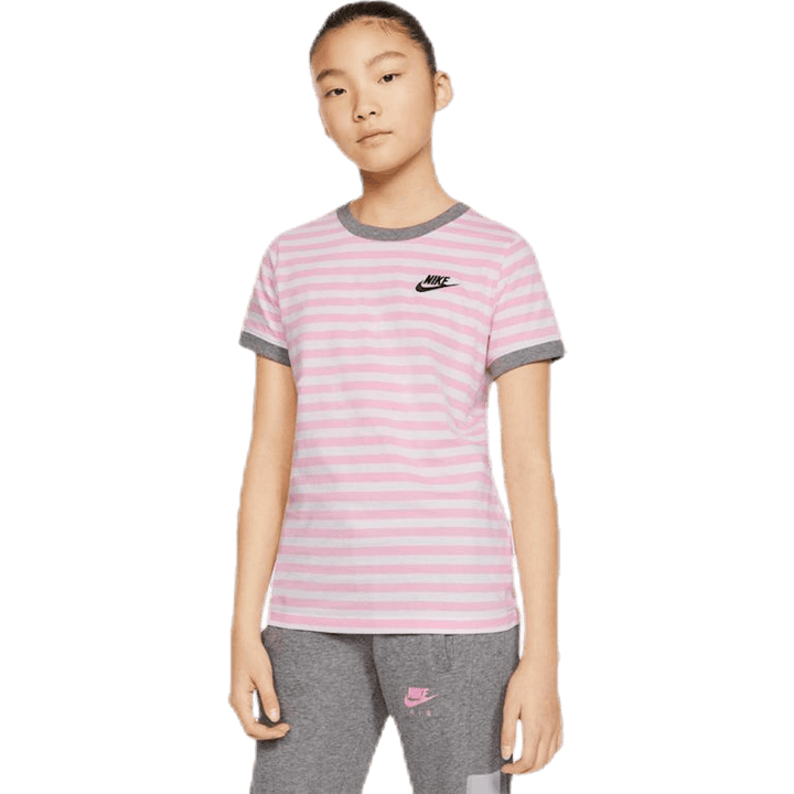 Stripe Ringer Jr Pink