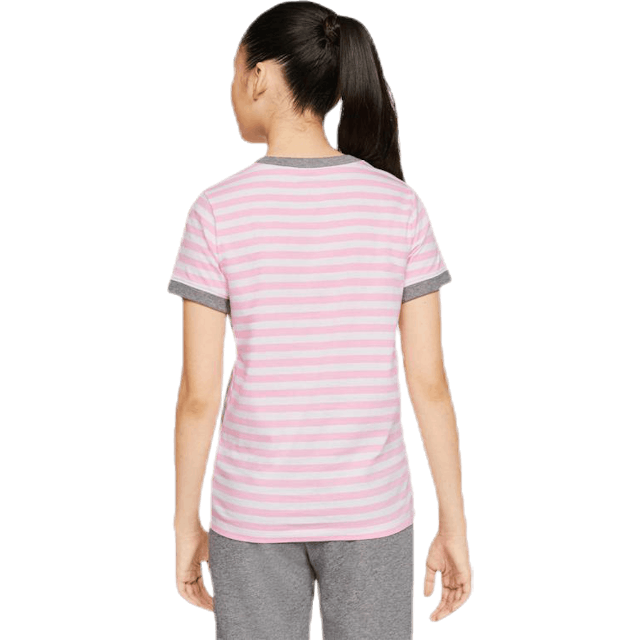 Stripe Ringer Jr Pink