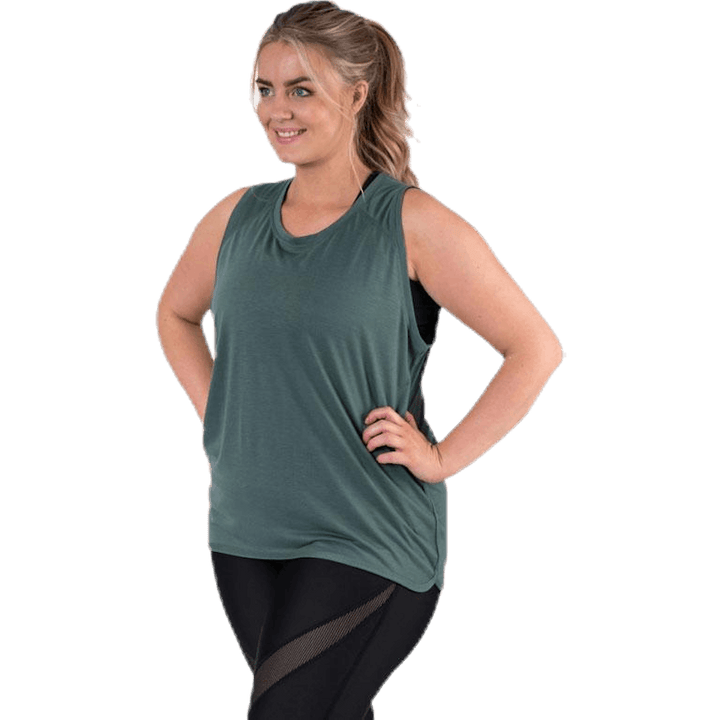 Débardeur grande taille Alya vert