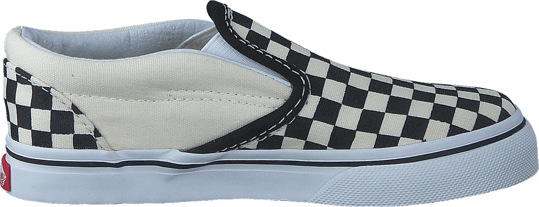 T Classic Slip-On Black And White Checker/White