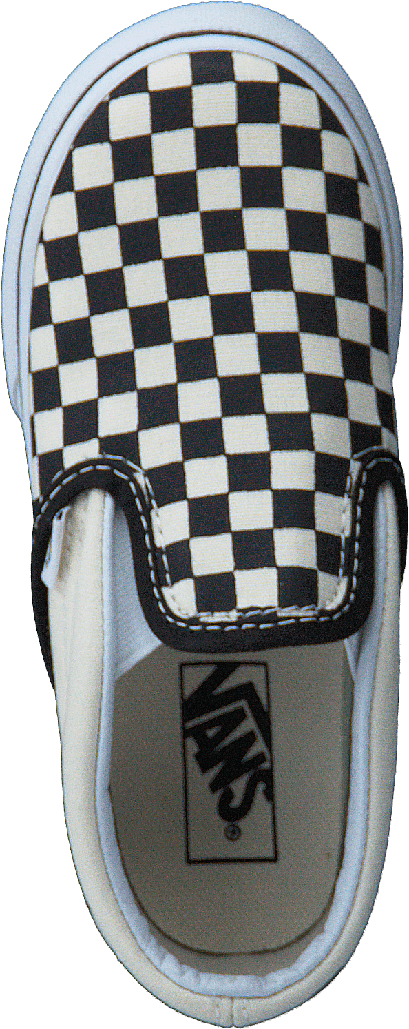 T Classic Slip-On Black And White Checker/White