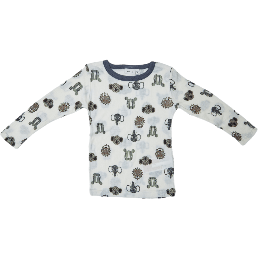 Wang Wool Needle Ls Top White