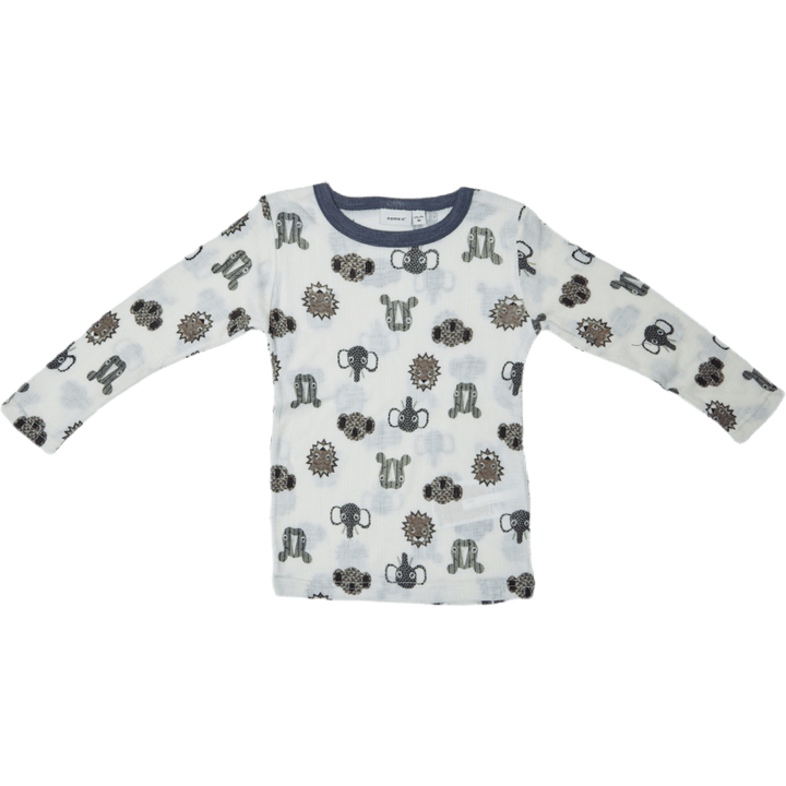 Wang Wool Needle Ls Top White