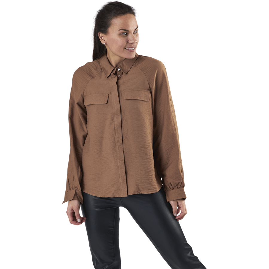 Ykke Ls Shirt Brown