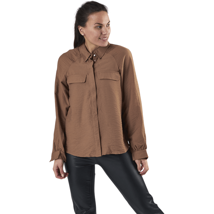 Ykke Ls Shirt Brown